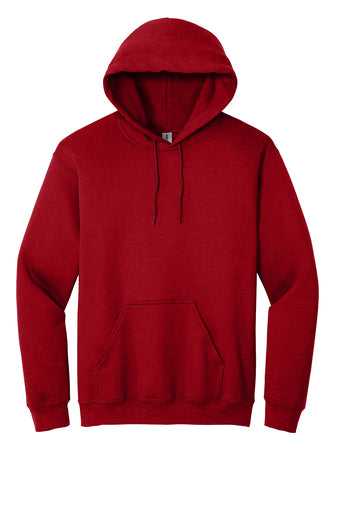 Heavy Blend Hoodie. Includes  one design front or back up to 12" wide