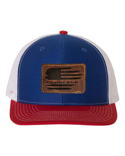 Richardson 112 Ball cap with Leatherette Patch Charlie Kirk