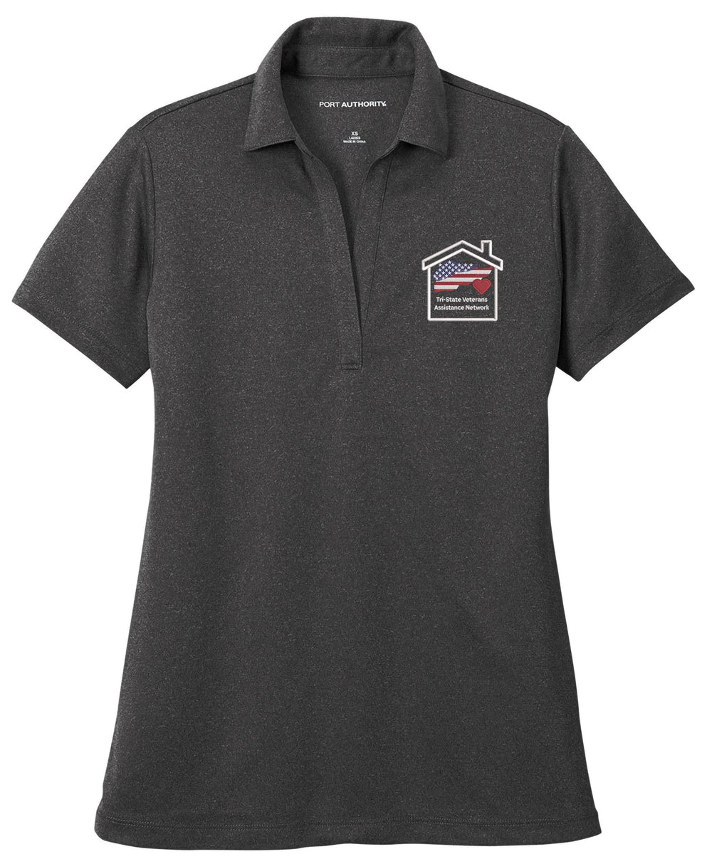 Tri State Veterans Association Women's Heathered Silk Touch™ Performance Polo