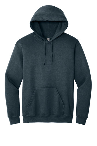 Heavy Blend Hoodie. Includes  one design front or back up to 12" wide