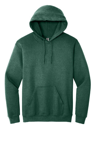 Heavy Blend Hoodie. Includes  one design front or back up to 12" wide