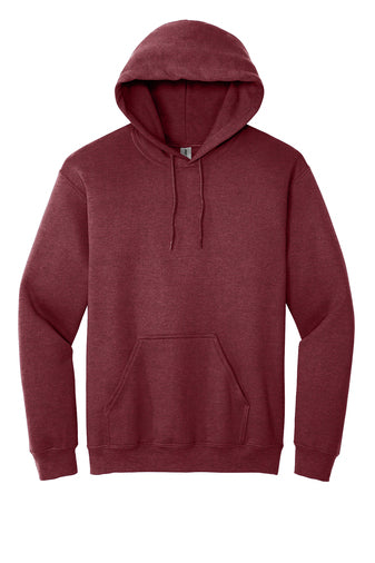 Heavy Blend Hoodie. Includes  one design front or back up to 12" wide