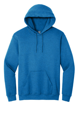 Heavy Blend Hoodie. Includes  one design front or back up to 12" wide