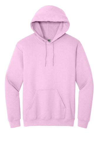 Heavy Blend Hoodie. Includes  one design front or back up to 12" wide