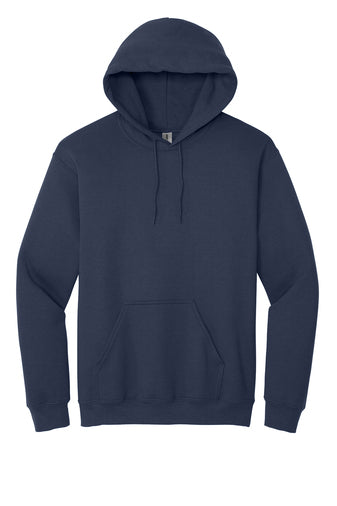 Heavy Blend Hoodie. Includes  one design front or back up to 12" wide