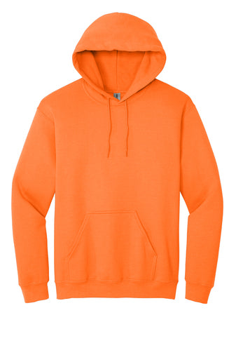 Heavy Blend Hoodie. Includes  one design front or back up to 12" wide