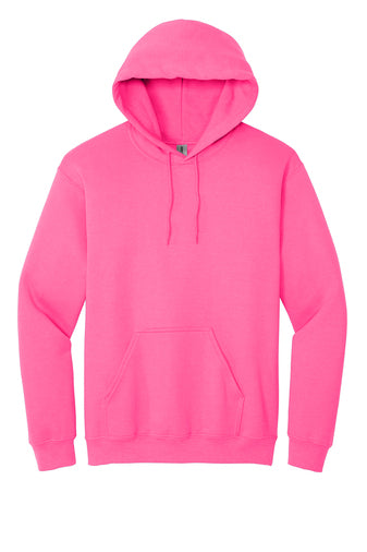 Heavy Blend Hoodie. Includes  one design front or back up to 12" wide