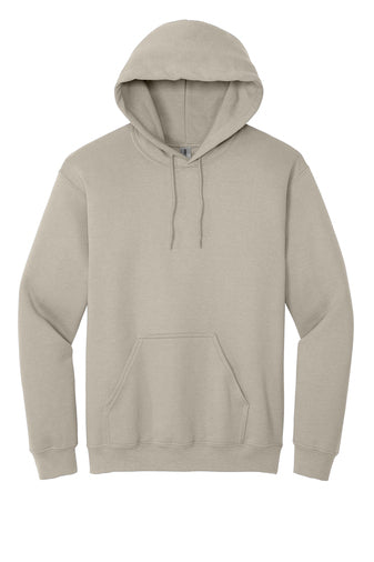 Heavy Blend Hoodie. Includes  one design front or back up to 12" wide