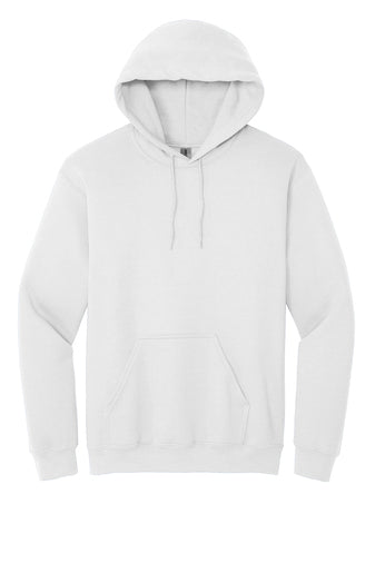 Heavy Blend Hoodie. Includes  one design front or back up to 12" wide