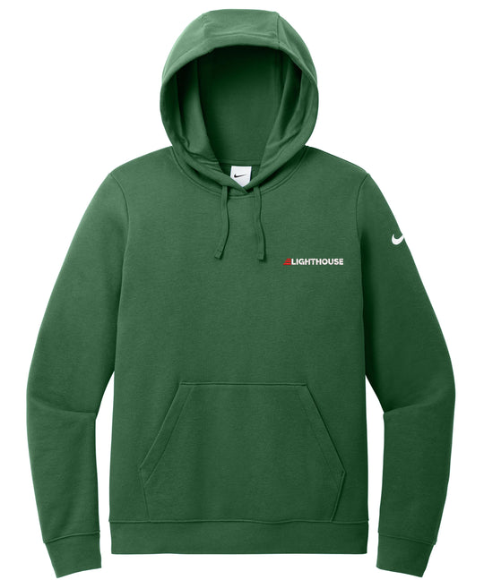 Nike Club Fleece Sleeve Swoosh Pullover Hoodie Lighthouse - I