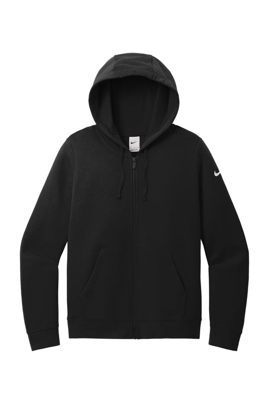 Nike Women's Club Fleece Sleeve Swoosh Full-Zip Hoodie Lighthouse - E