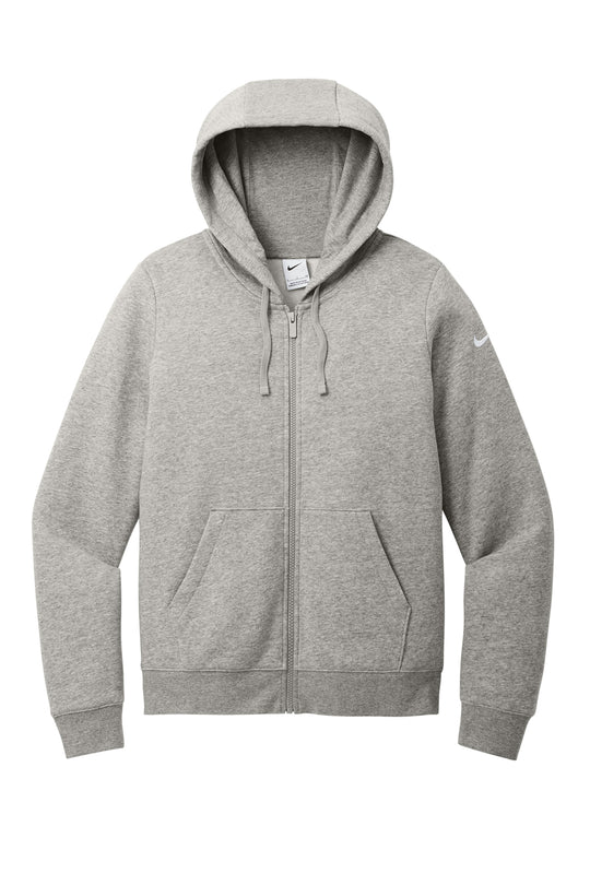 Nike Women's Club Fleece Sleeve Swoosh Full-Zip Hoodie Lighthouse - E