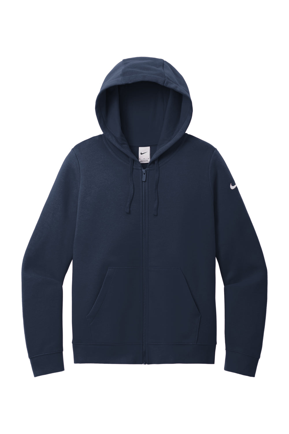 Nike Women's Club Fleece Sleeve Swoosh Full-Zip Hoodie Lighthouse - E