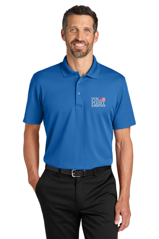 Pin Point Logistics  Plaited Pique Polo