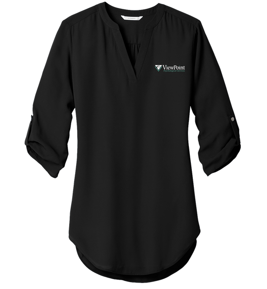 Port Authority® Women's 3/4-Sleeve Tunic Blouse viewpoint