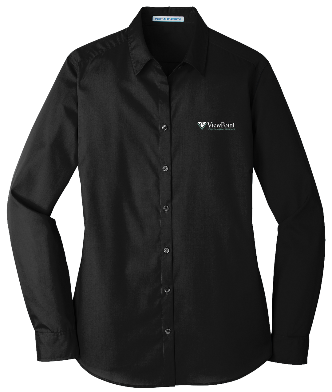 Port Authority® Women's Long Sleeve Carefree Poplin Shirt viewpoint