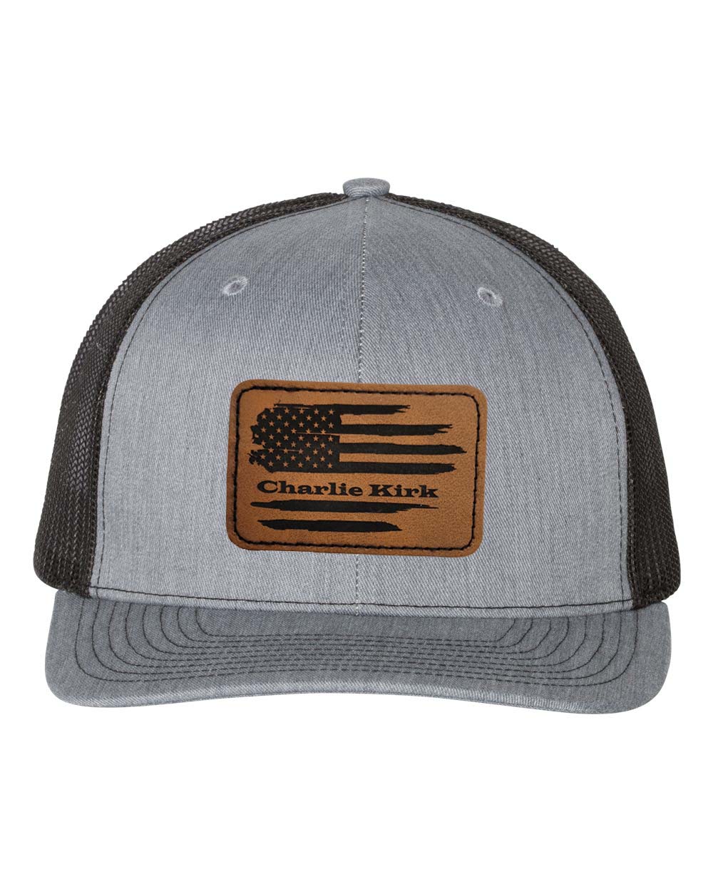 Richardson 112 Ball cap with Leatherette Patch Charlie Kirk