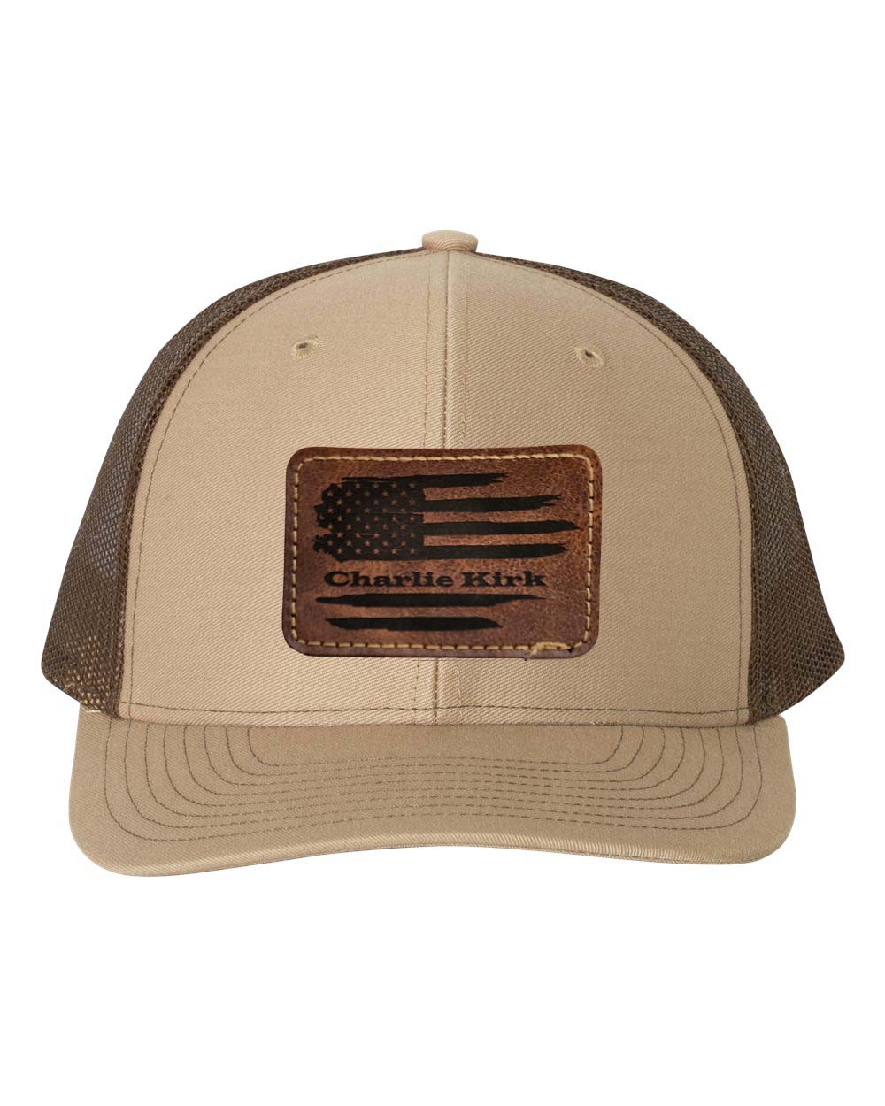 Richardson 112 Ball cap with Leatherette Patch Charlie Kirk