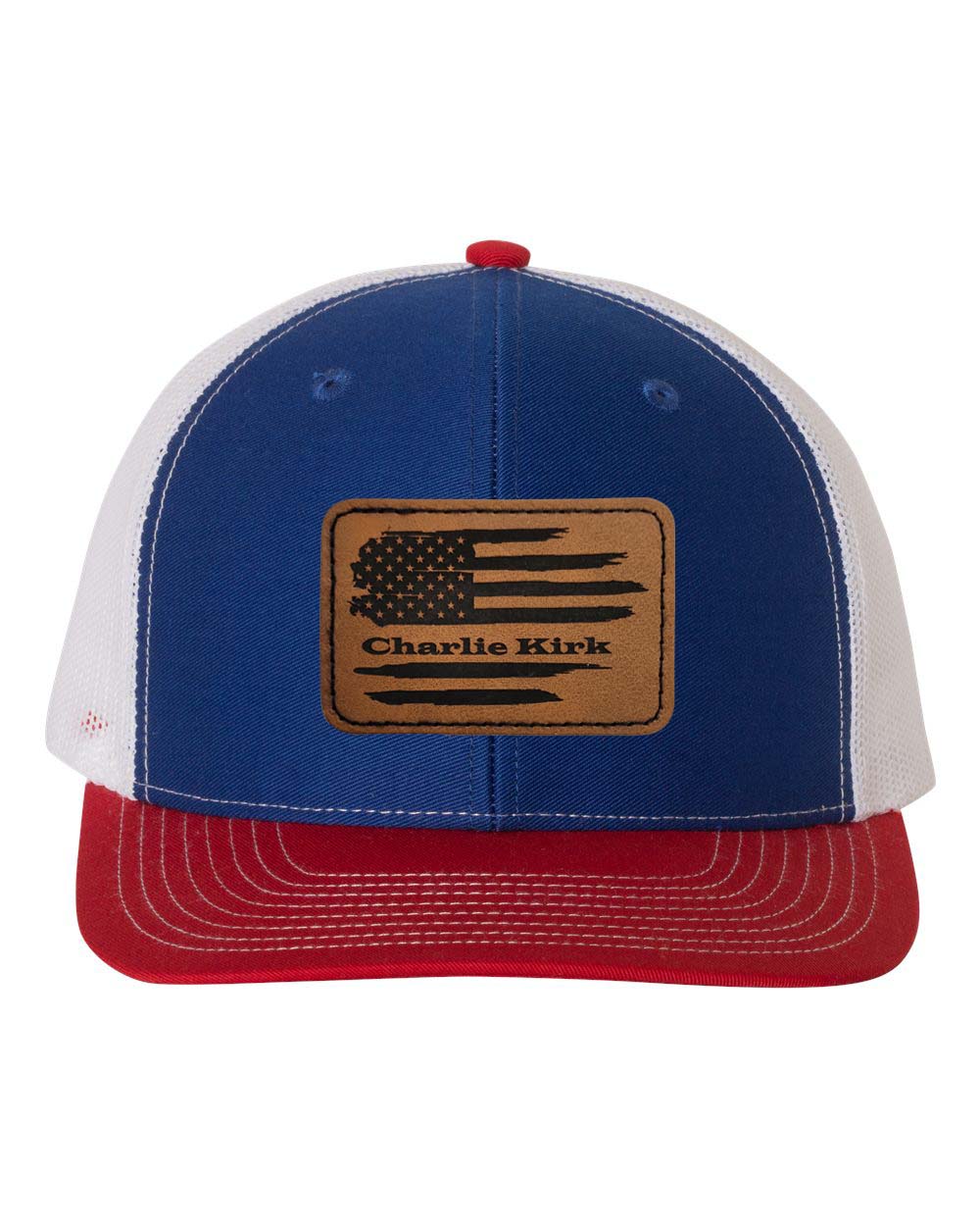 Richardson 112 Ball cap with Leatherette Patch Charlie Kirk
