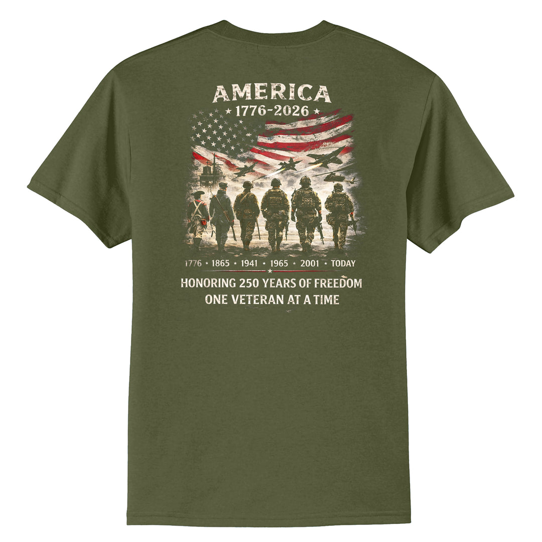 Tri State Veterans Association 250 years Short Sleeve T