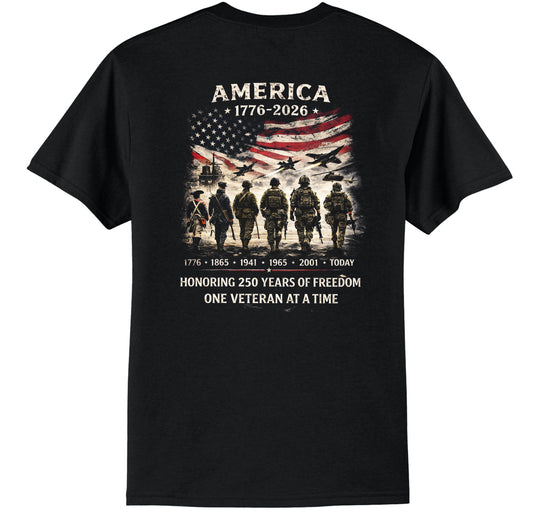 Tri State Veterans Association 250 years Short Sleeve T