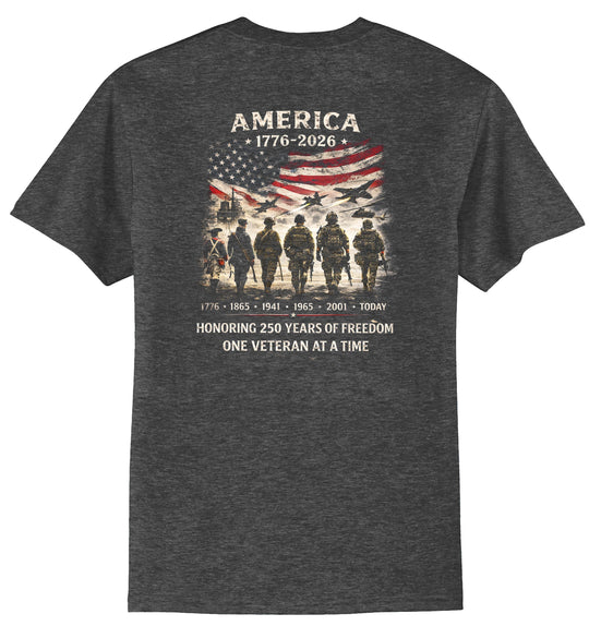 Tri State Veterans Association 250 years Short Sleeve T