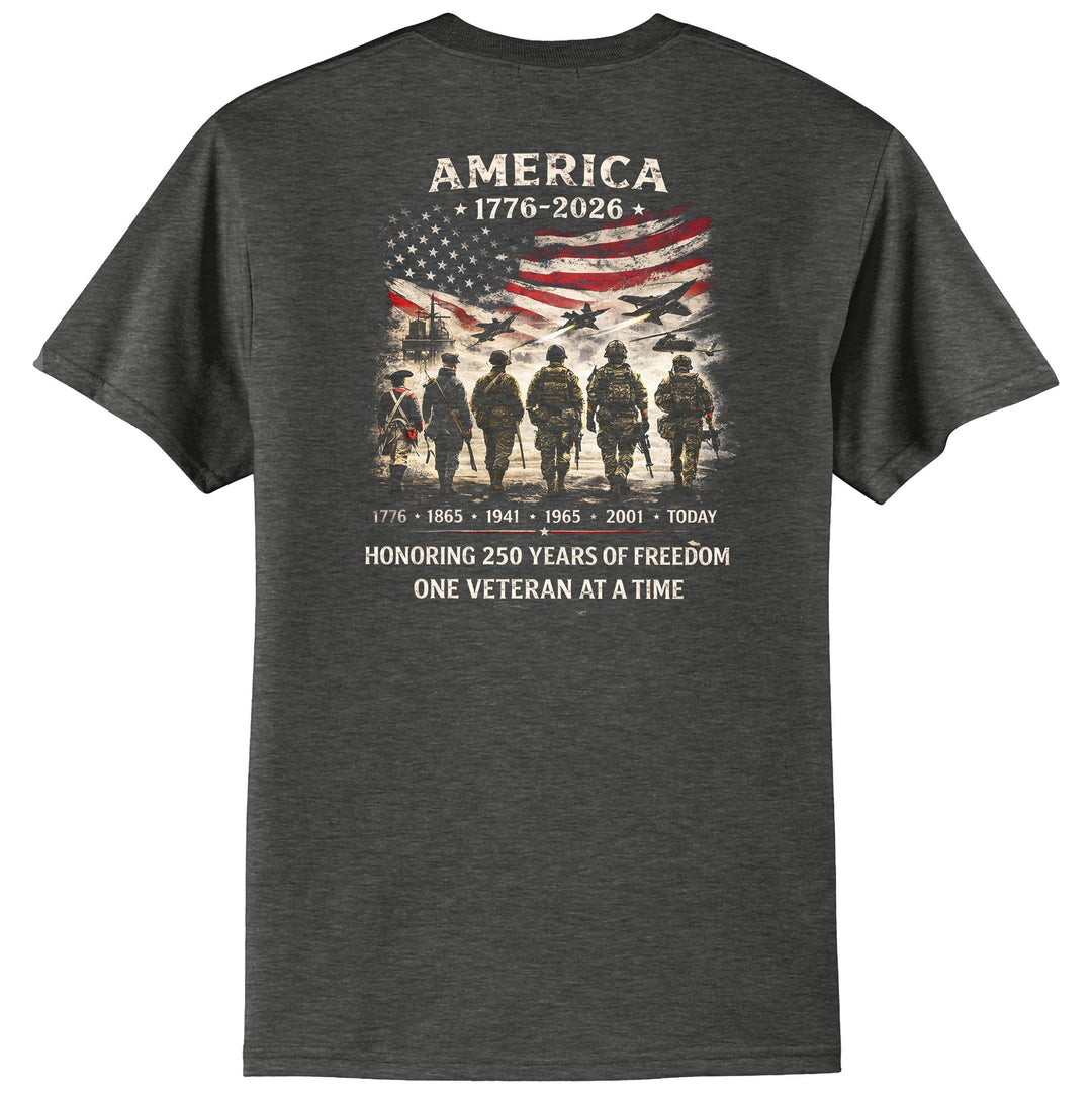 Tri State Veterans Association 250 years Short Sleeve T