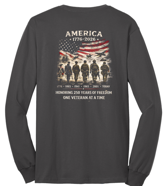 Tri State Veterans Association 250 years Long sleeve T