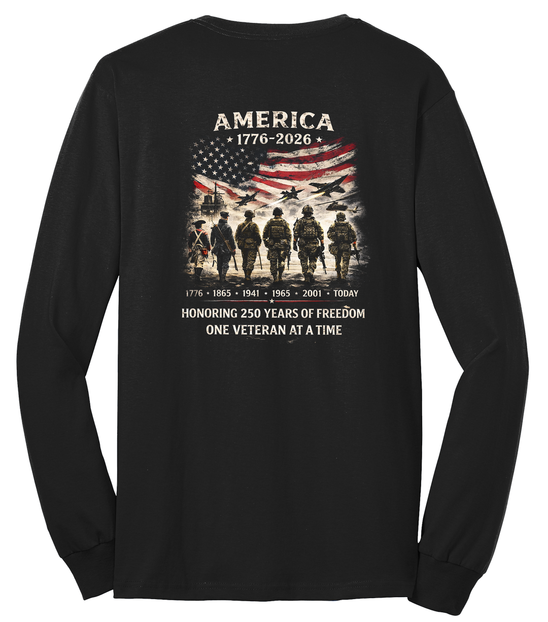 Tri State Veterans Association 250 years Long sleeve T
