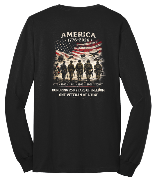 Tri State Veterans Association 250 years Long sleeve T
