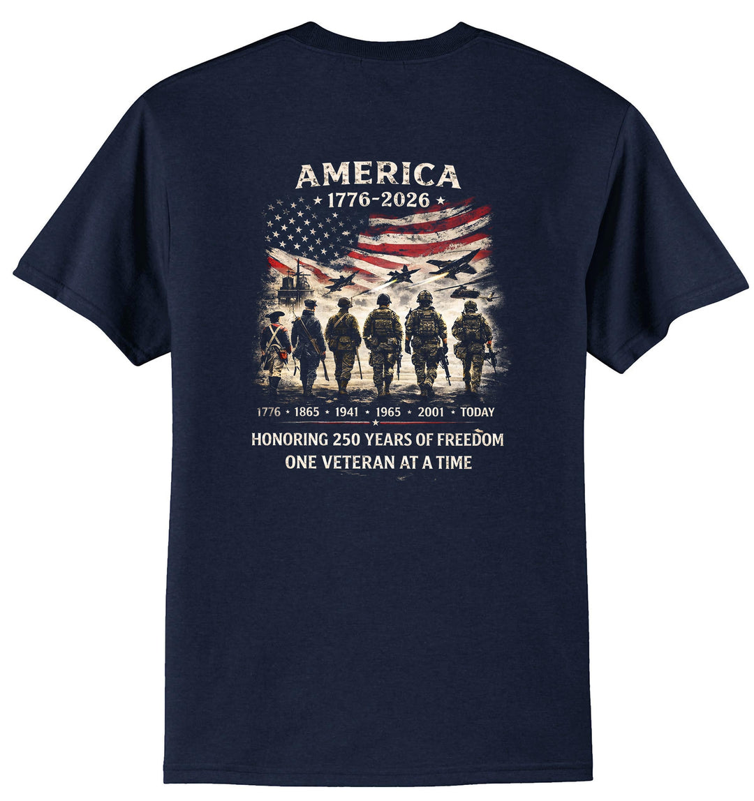 Tri State Veterans Association 250 years Short Sleeve T