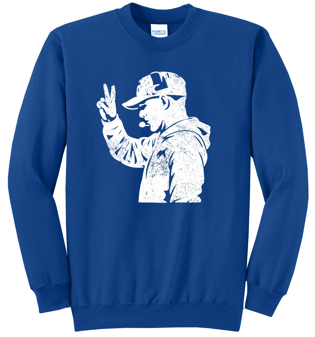 UK Football crew neck Royal Blue